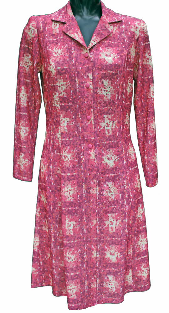 Long Sleeve Dresses for the Elderly and Older Women Front Fastening